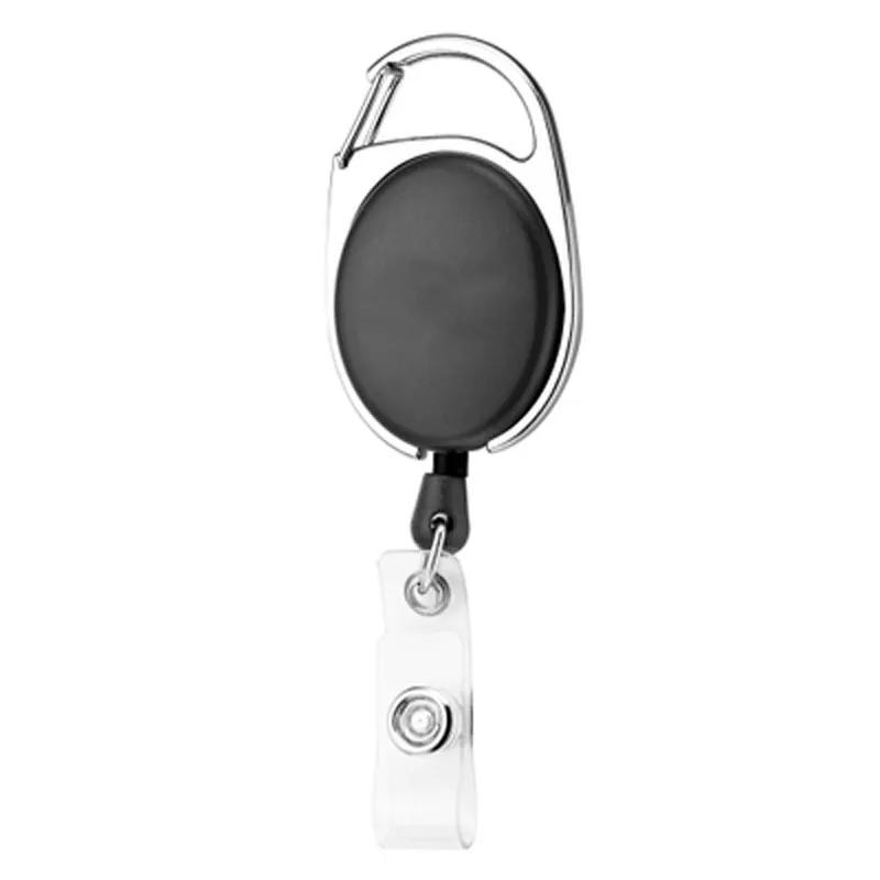High Quality Retractable Pull Key Ring Buckle ID Card Name Tag Badge Holder Reels Recoil Belt Clips School Office Use | Канцтовары для
