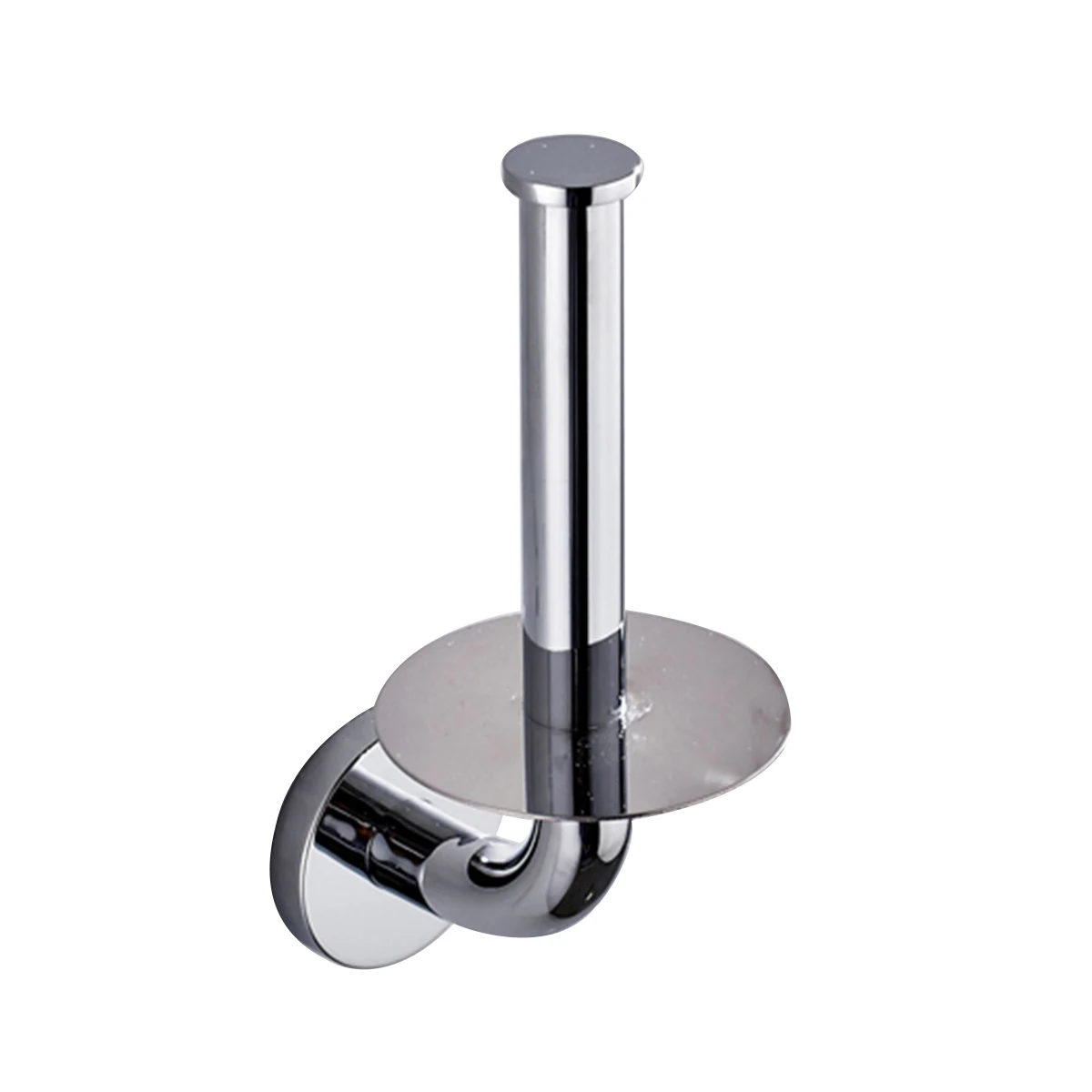 1PC Portable Simple Round Chassis Bright Light Toilet Storager Tissue Container Paper Towel Pole for Hotel Household Bathroom