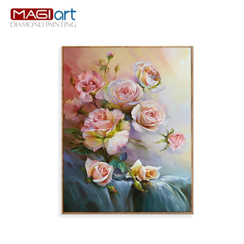 

Diamond painting accessories,Diamond embroidery,5D DIY mosaic Diamant, picture of rhinestones,full round daimond flowers ZMF041