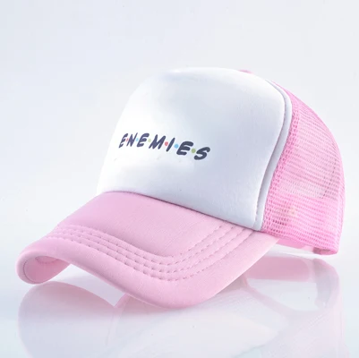 Pink1 Летняя женская бейсболка в сеточку рюкзак хип-хоп бейсболка Мужская мода кепка с буквами унисекс уличная кепки козырек бейсболки - Цвет: Pink1