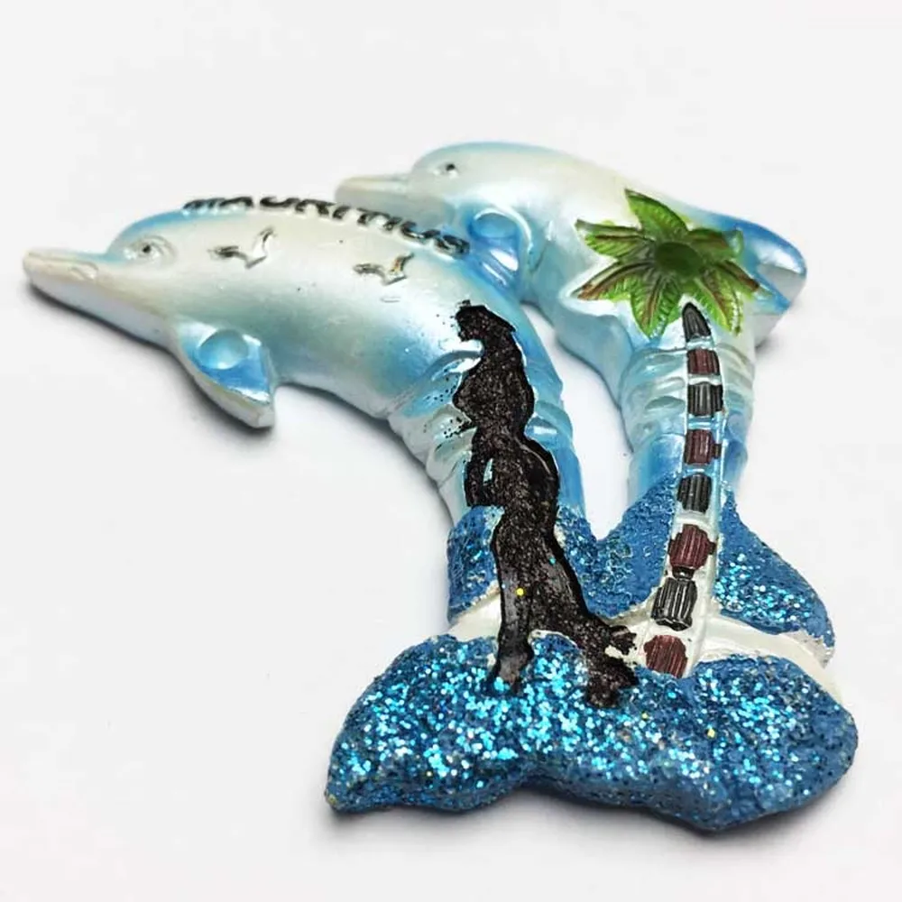

Mauritius Tourist Souvenirs Dolphins Magnetic Stickers Refrigerator Stickers Crafts Home Decorations Fridge Magnets