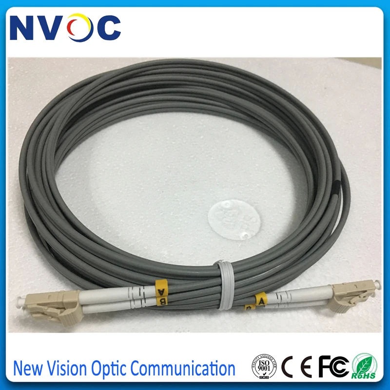 6 шт./лот LC UPC внутренний бронированный дуплекс 62 5/125 OM1 волоконно оптический