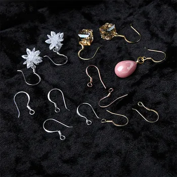 

The S925 DIY hook hook earrings earrings accessories Tremella spring Ear Hook Earrings Ear jewelry material