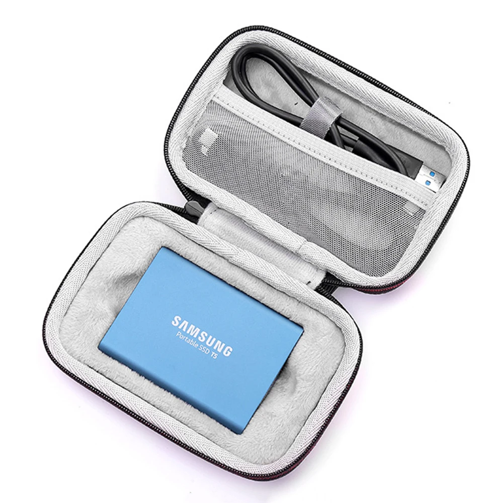 Дорожная сумка для хранения чехол из материала ЭВА для samsung T5/T3 Портативный 250 ГБ 500 1 ТБ 2 ТБ SSD USB 3,1 Внешние накопители