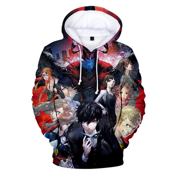 

2019 Fashion Casual Persona5 3D Hoodies Men/Women Autumn Winter Man New Game Sweatshirt Persona5 3D Hoodies