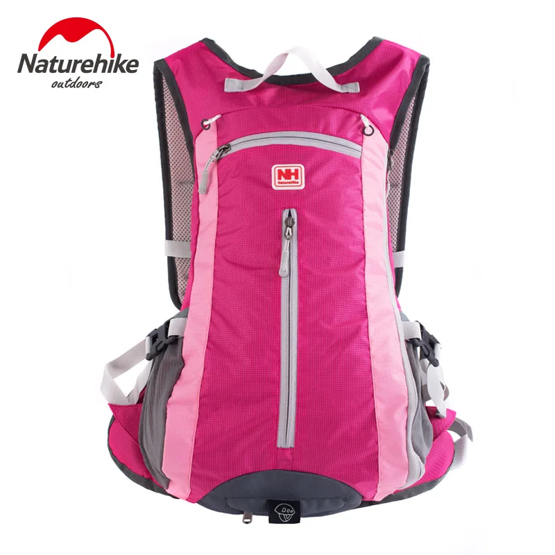 Naturehike NH15C001-B рюкзак для велоспорта, рюкзак, рюкзак, встроенный шлем, Сетчатая Сумка для кемпинга, пешего туризма, путешествий - Цвет: Rose