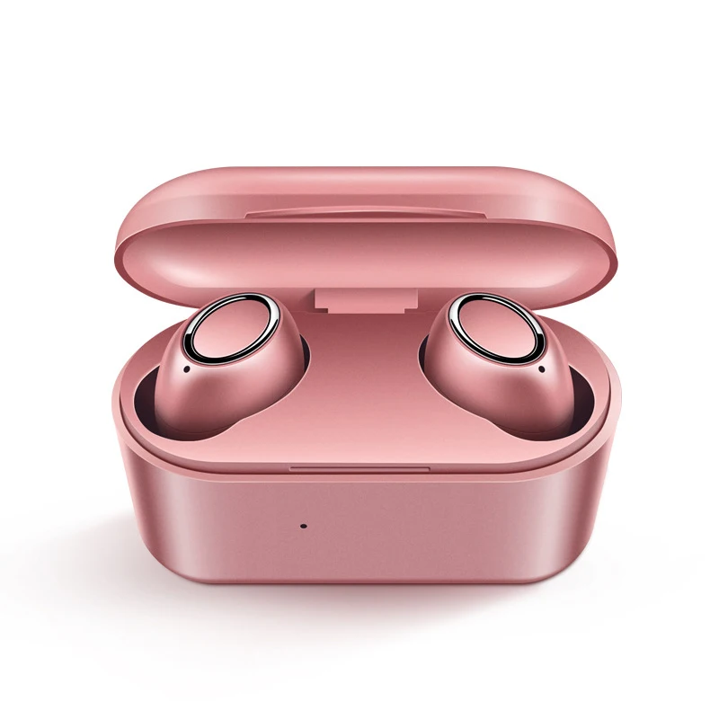 

TWS BT5.0 Wireless Earphones with Dual Mircophone Hi-Fi Stereo Sound Bilateral Calls Sport Earbuds + Charging Box For All Phones