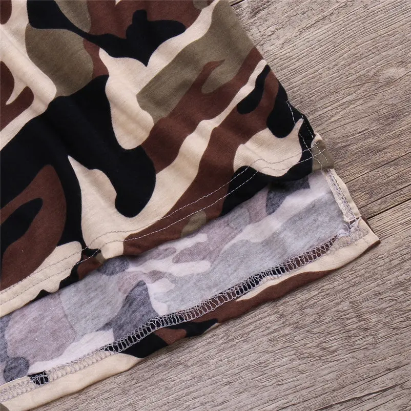 mini camouflag baby girls dress fashionable long sleeve cool girl dress for toddler girls causal conjunto menina 4OT1 (6)