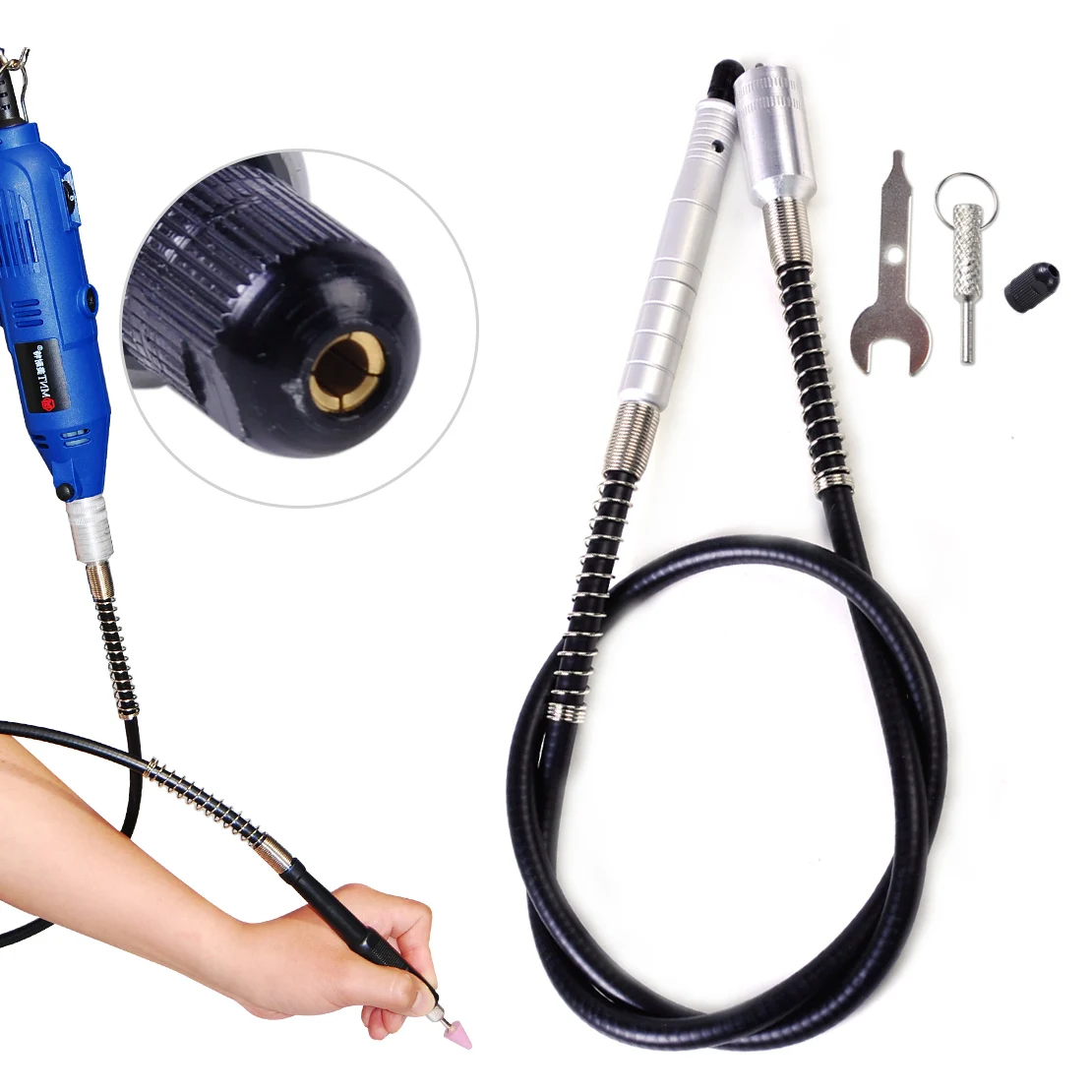 LETAOSK 42" Aluminum Flexible Flex Shaft for Carver Engraver Grinder Rotary Tool Chuckin Power