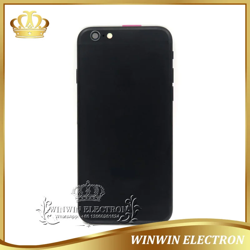 Tested Good Quality Back Cover Chassis for iphone 6G Housing Middle Frame with Flex Cable Assembly Rear Door and Buttons