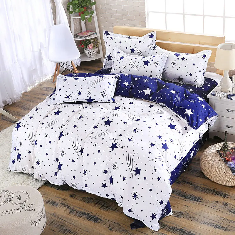 

Bedding Set, Stars Duvet Pattern Cover With Bed Sheet,Queen Twin Size Bed Set,Bedclothes