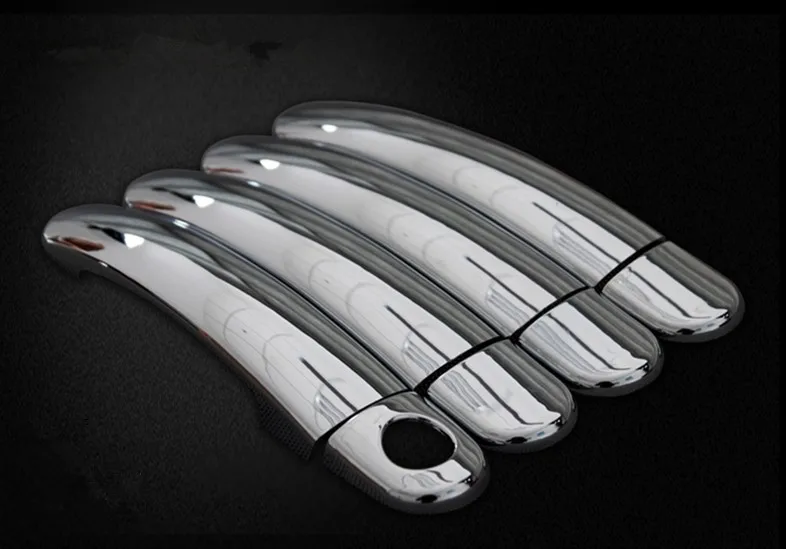 Chrome боковые дверные ручки крышки Накладка для VW Jetta 2012 2013 Прямая