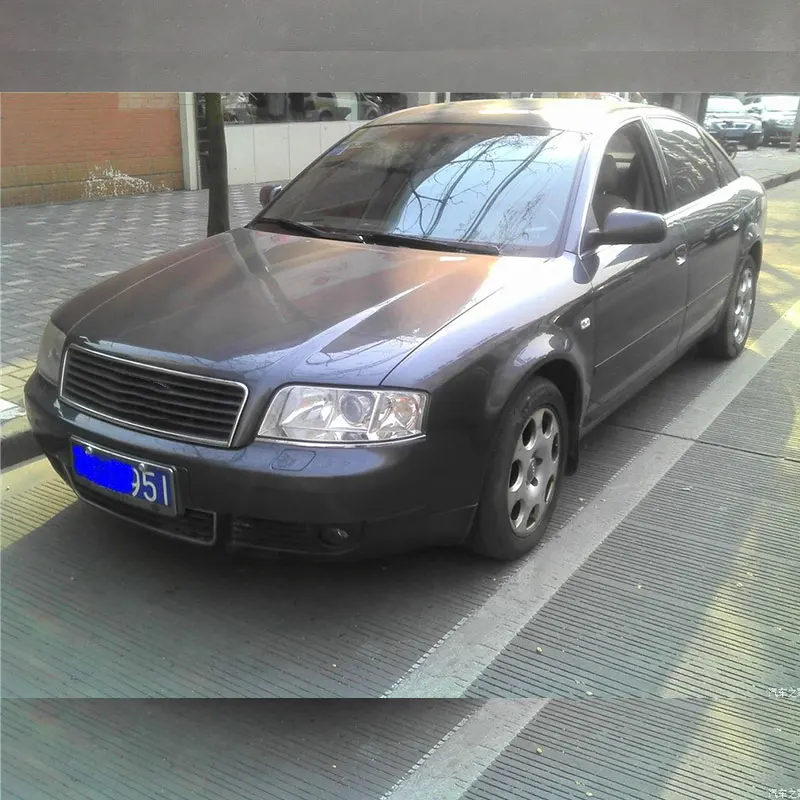 Для Audi A6 C5 прозрачный чехол маска 2003-2005 фары корпус противотуманных фар стеклянная лампа корпус фары, 1 пара