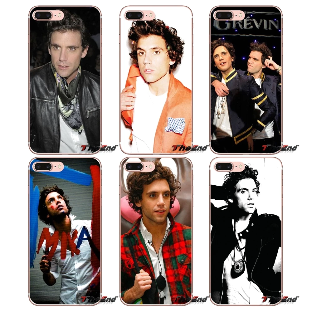 Мягкий чехол для iPhone X 4 4S 5 5S 5C SE 6 6S 7 8 Plus Samsung Galaxy J1 J3 J5 J7 A3 A5 2016 2017 MIKA Penniman British musician |