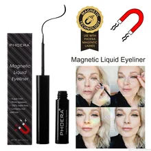 PHOERA Магнитный комплект подводки для глаз жидкая подводка для глаз Многоразовые Накладные ресницы бигуди Быстрое Высыхание Легко носить пот стойкий TSLM1
