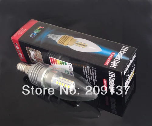 

10pcs/lot 5w led candle light e14 led bulb lamp tubes Warm White Cool White e14 led 220v candle free shipping