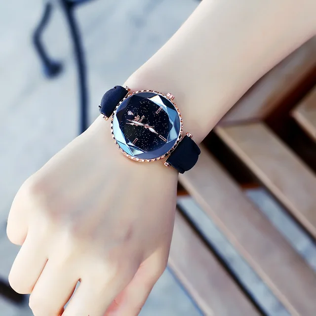 Zegarek Damski 2018 Starry sky Watch Women Leather Analog Quartz Wrist Watches W Zegarek Damski 2018 Starry sky Watch Women Leather Analog Quartz Wrist Watches W