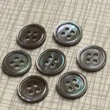 500 шт./лот маленькие круглые боковые кнопки из ракушек темно-серая рубашка на пуговицах высокого качества с отделкой в виде бабочки пуговица с дизайном «ракушка»