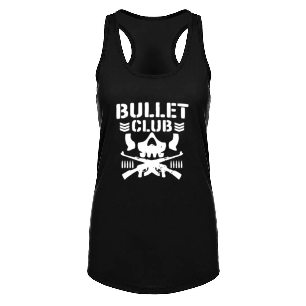 

Womens Bullet Club Funny Fitness Workout Racerback Tank Tops