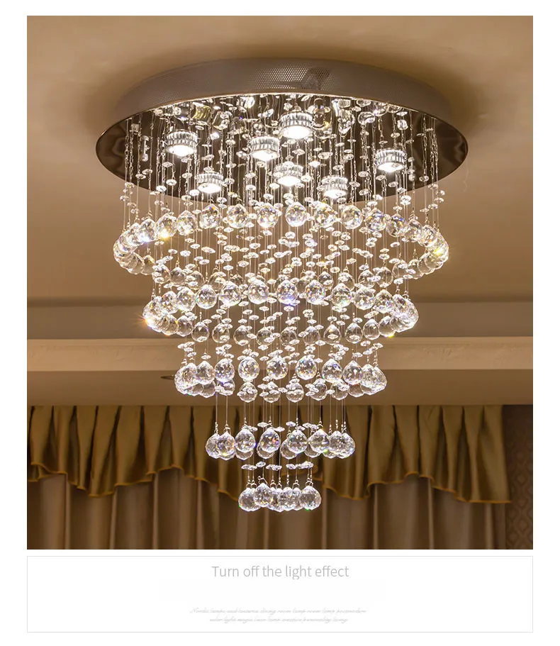 Современная хрустальная люстра освещение большая Подвесная лампа светильники гостиничные проекты лестничные светильники ресторанные лампы для коттеджа