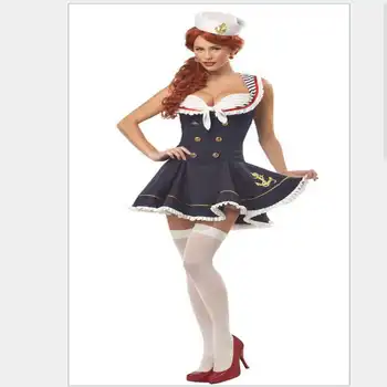 

Halloween In Europe And The Sailor Suit Navy Suit Uniform Temptation Role-Playing Show Sexy Nautical Costume