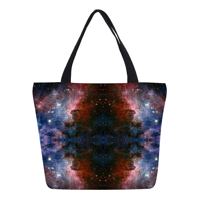 Veevanv Мода Galaxy Для женщин повесить Сумки Звездное небо Печать bookbag холст Обувь для