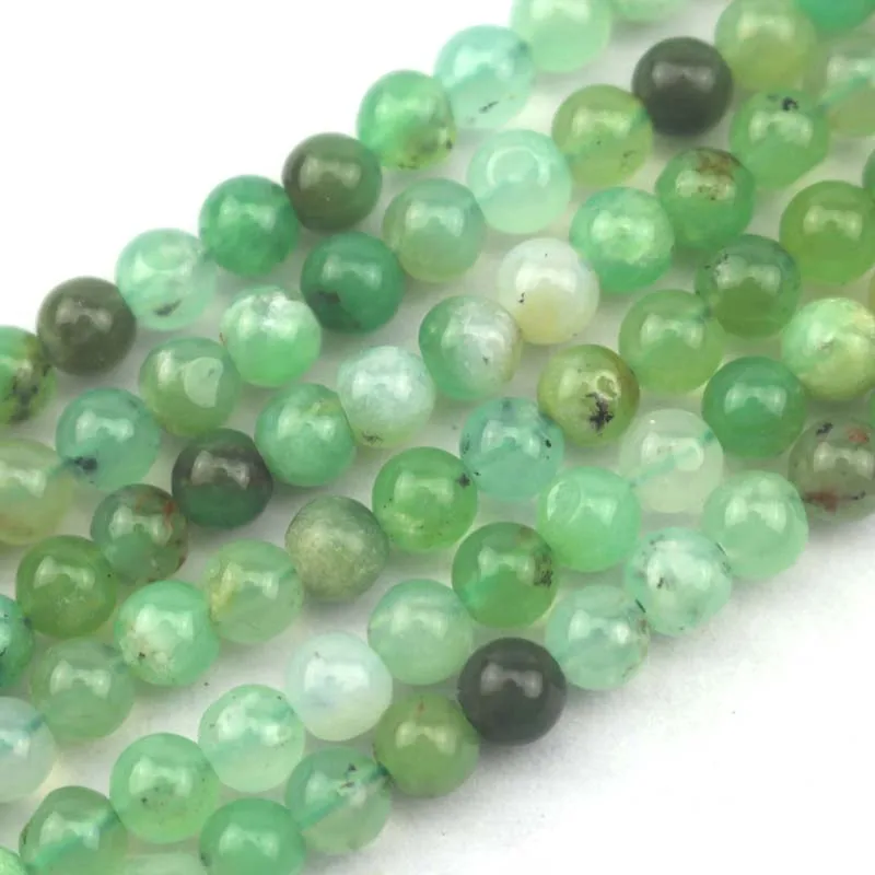 

5mm natural Chrysoprase stone beads natural stone beads DIY loose beads for jewelry making strand 15" wholesale !