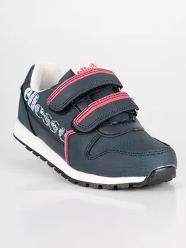 

Blue sneakers with tear