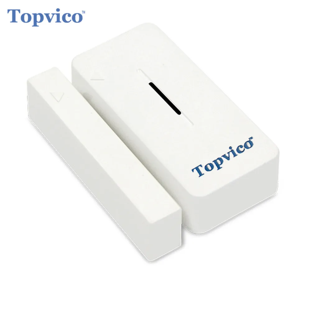 Topvico Z-wave Door Sensor Alarm Detector Z-Wave Plus Smart Home Automation Wireless House Safety Alarm System Security