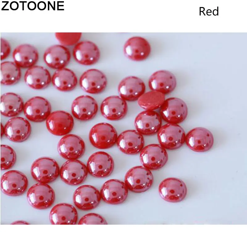 ZOTOONE сумки для одежды-мм 4 1000 шт. Rhinstone клей на свадьбу аппликация, горячая фиксация DIY Керамика жемчуг стразы украшения 3,8 C - Цвет: As Picture