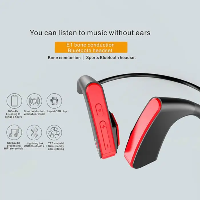 Наушники Bone Pass спортивные беспроводные Bluetooth наушники с головкой водонепроницаемые GT66