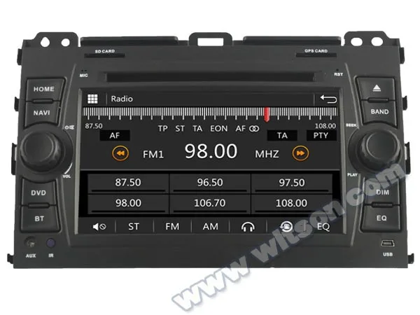 Sale WITSON CAR DVD GPS for TOYOTA PRADO 120 with CANBUS New Technology+Capctive Screen+1080P+DSP +WiFi+3G(optional) dvd radio gps 1