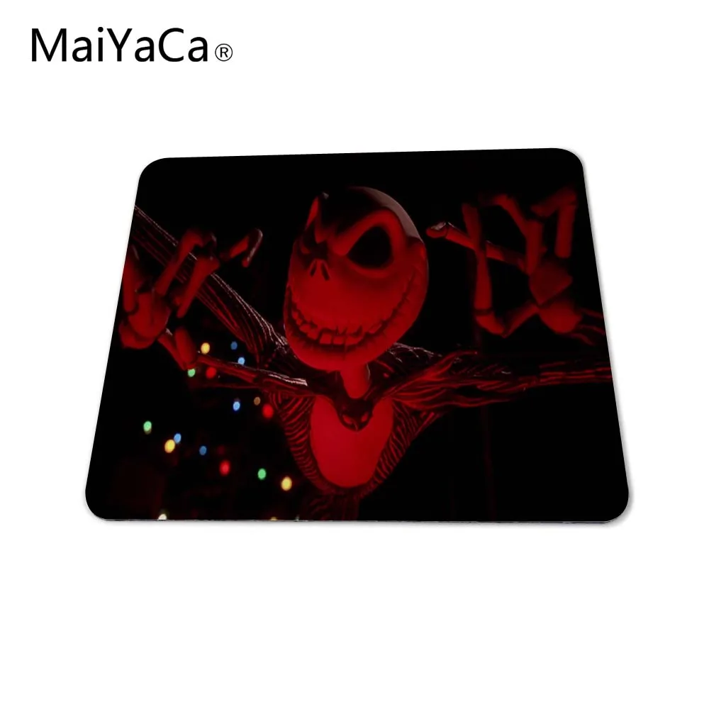Maiyaca мультфильм Джек Скеллингтон Кошмар перед Рождество Индивидуальные Прямоугольник Силон aming коврик Размеры 220 мм x 180 мм x 2 мм - Цвет: 25x29cm