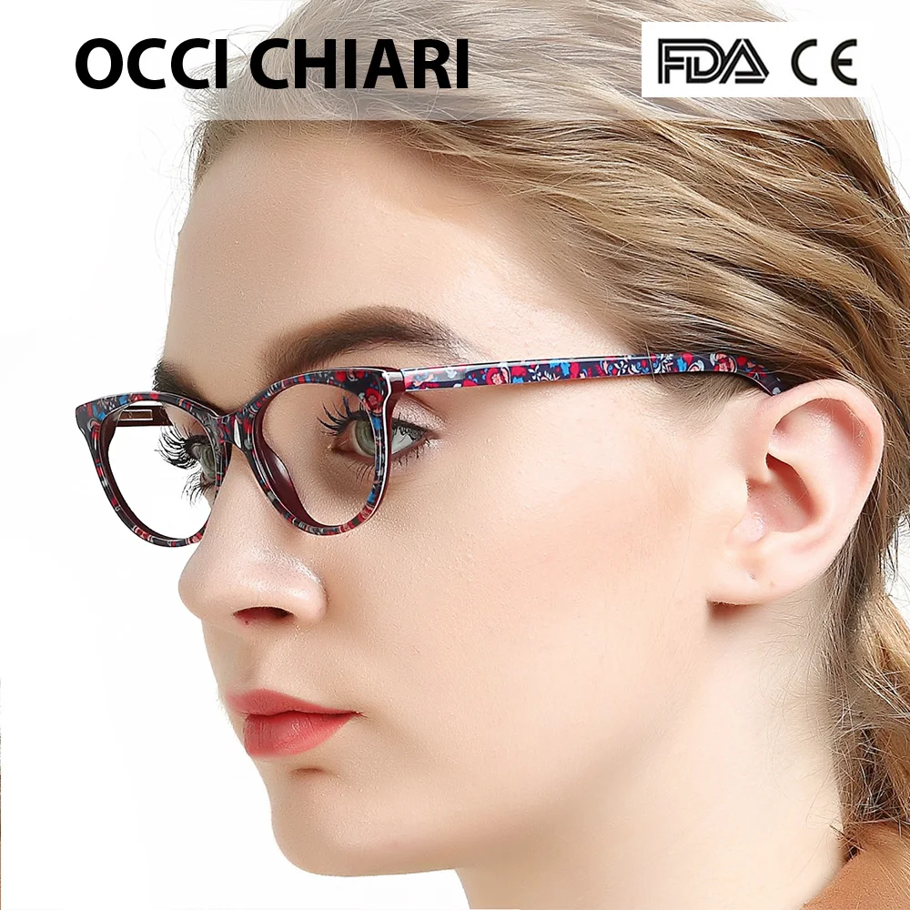 OCCI CHIARI ацетатная оправа для очков женщин Оптические прозрачные линзы с пружинной