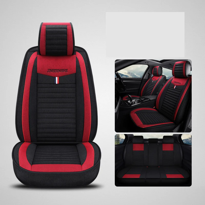 Универсальные льняные автомобильные чехлы на сиденья для Chevrolet corvette tracker captiva chevrolet niva trailblazer travers