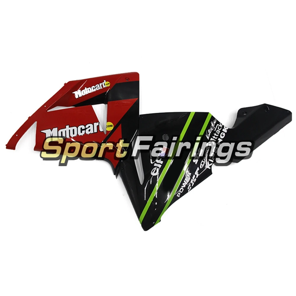 Обтекатели для Кавасаки ZX10R ZX-10R 04 05 год 2004 2005 впрыскивание, АБС-пластик, полный мотоцикл комплект обтекателей эльф красного и зеленого цвета