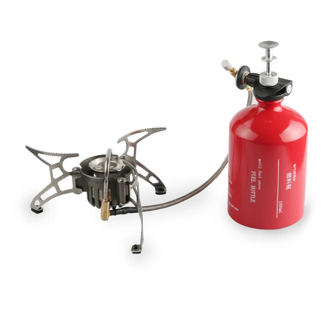 Outdoor Gas Stove Kit Pocket Gas Cooking Stove with Empty Gas Tanks