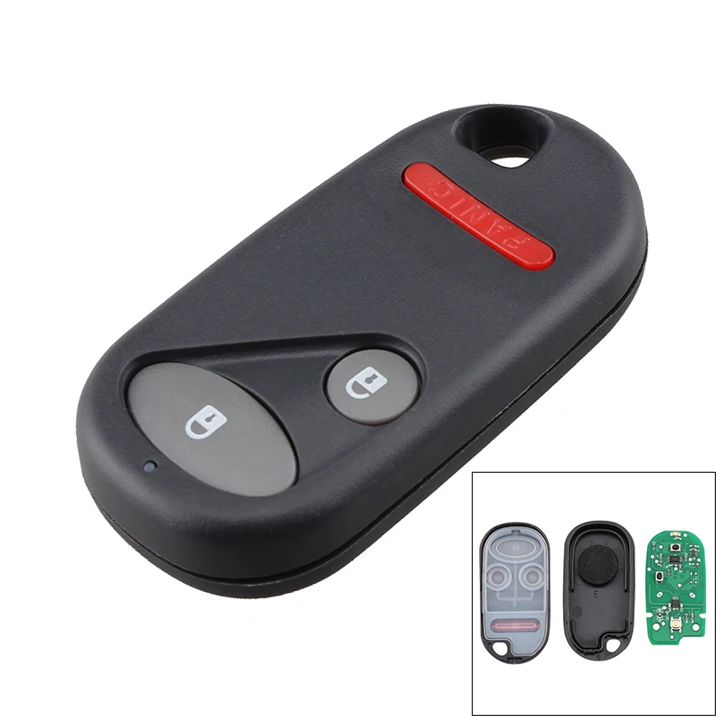 

315Mhz 3 Buttons Replacement Remote Portable Car Key Fob Transmitter Clicker Alarm NHVWB1U521 NHVWB1U523 for Honda 2001-2005