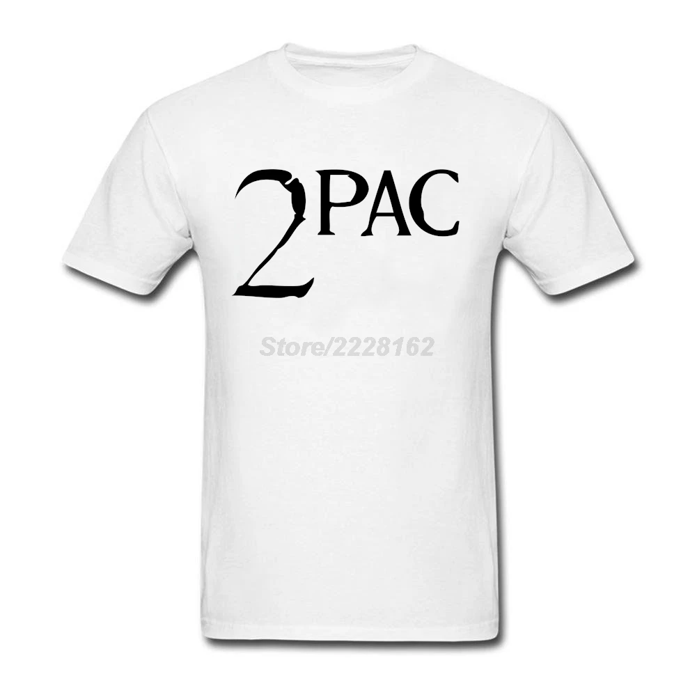 Мужская футболка Tupac Shakur 2PAC белая для мужчин Angsta Rap с круглым вырезом 2016 известная