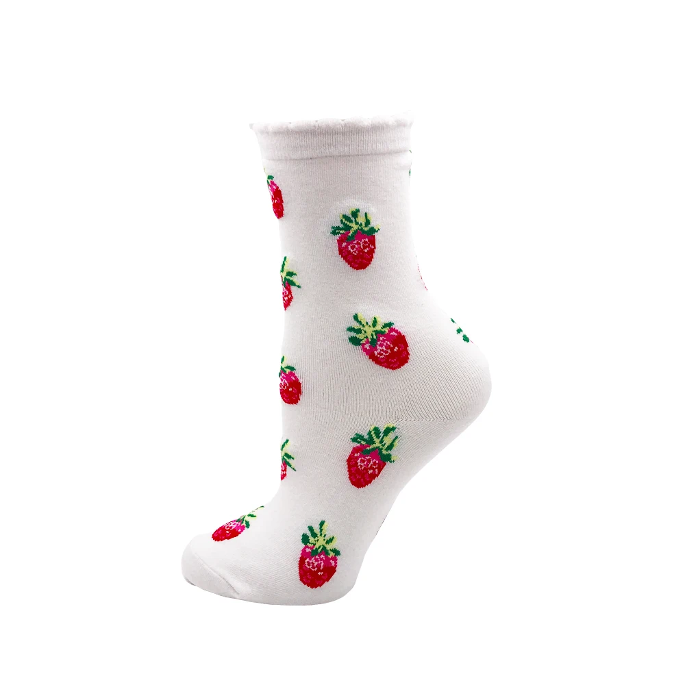 VPM Kawaii Sweet Women's Socks Funny Cute Cream Candy Color Milk Strawberry Unicorn Moon Pineapple Socks for Girl Christmas Gift - Цвет: Многоцветный