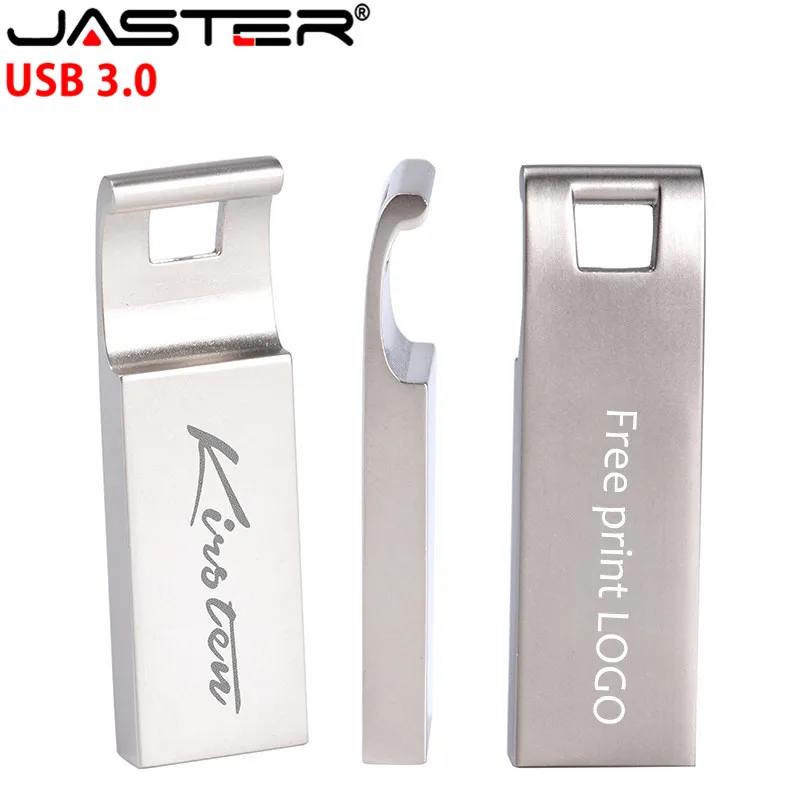 

JASTER USB 3.0 metal 128GB 64GB 32GB USB Flash Drive 16GB Pen Drive USB Stick Metal 100% Real Capacity(Over 10pcs Free logo)