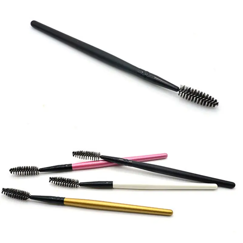 

1pcs Eyelash Extension Tools Brushes Eyebrow Makeup Brush Mascara Spiral Wand Applicator Wooden Handle Cosmetic Accessories