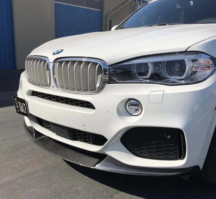 Для 17 18 BMW F15 X5 M, спортивный стиль, углеродное волокно, передний спойлер для губ, автозапчасти для стайлинга автомобилей