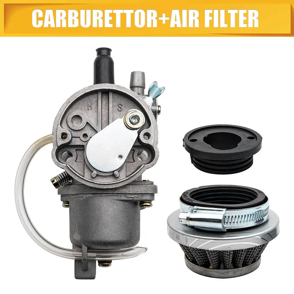 Металлический мотоцикл Карбюратор Carb воздушный фильтр Набор для 47cc 49cc мини мото Яма