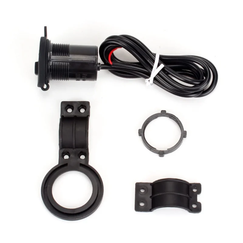 New Motorcycle USB Car Charger With Switch Waterproof USB Mobile Phone Charger 12V X5