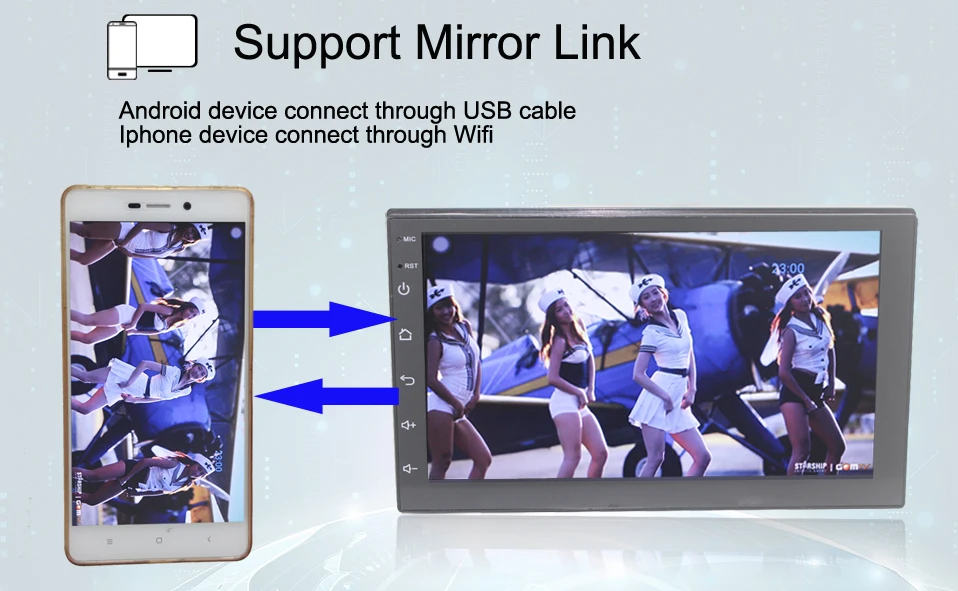 Excellent HANGXIAN 2 din Android 8.1 car radio auto products for Ford Focus 2 mondeo Kuga C max 2007-2011 car dvd player car accessaries 7 Excellent HANGXIAN 2 din Android 8.1 car radio auto products for Ford Focus 2 mondeo Kuga C max 2007-2011 car dvd player car accessaries 7