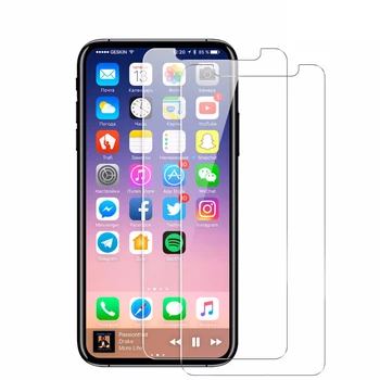 

200pcs HD 2.5D 0.26mm 9H Premium Tempered Glass screen protector for iPhone X protective film without packages