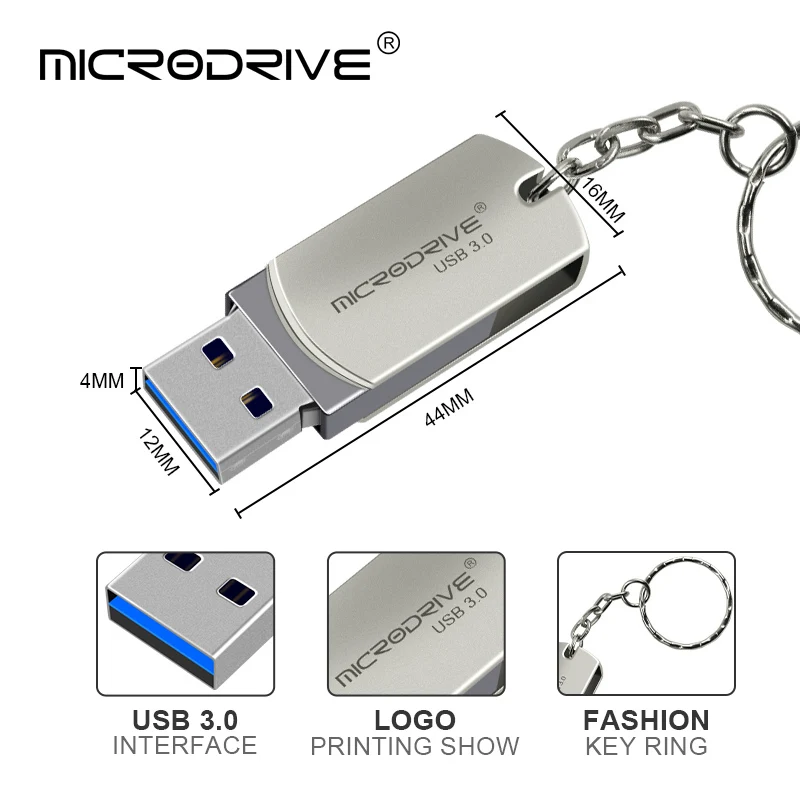 Флеш накопитель usb 3 0 8 ГБ 16 32 64 Гб флеш металлический Внешняя карта памяти подарок