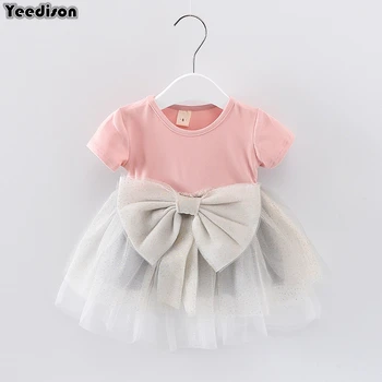 

Cotton Baby Dresses 2018 Summer Newborn Princess Party Wedding Christening Dress For Baby Girl 1st Year Birthday Infant Outfits