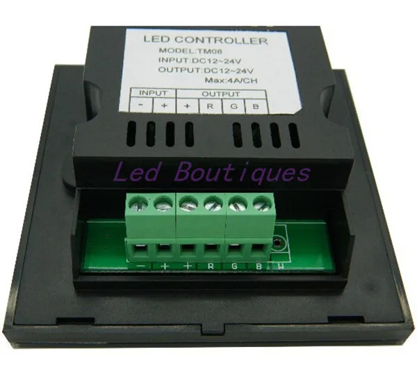 1 шт. черный Панель RGB светодиодный сенсорный контроллер 12V 24V DC полноцветный rgb